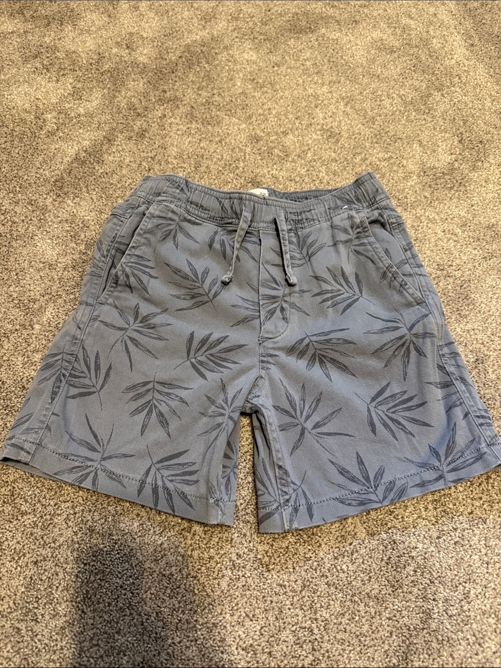 abercrombie kids Leaf-Print Drawstring Shorts